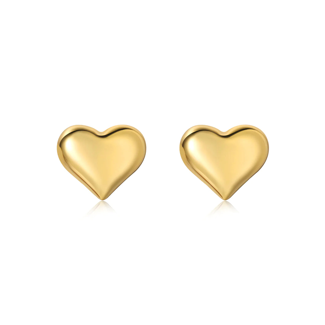 Puffy Heart Studs