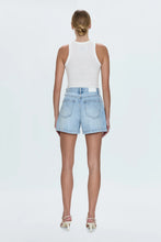 Saige A-Line Polished White Short by Pistola