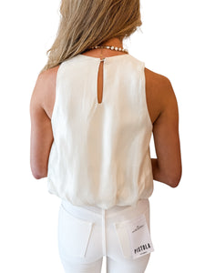What Dreams are Made Of Ivory Bubble Blouse
