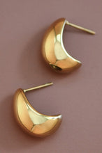 Gold Cresent Studs