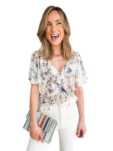 Brighton Floral Blouse by Steve Madden