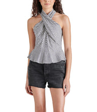 Kosta Stripe Crossover Top by Steve Madden