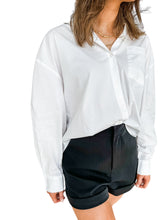 Sloane Oversized White Button Up