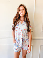 Happy 4th Blue Pajama Short Set by Imbali Charleston