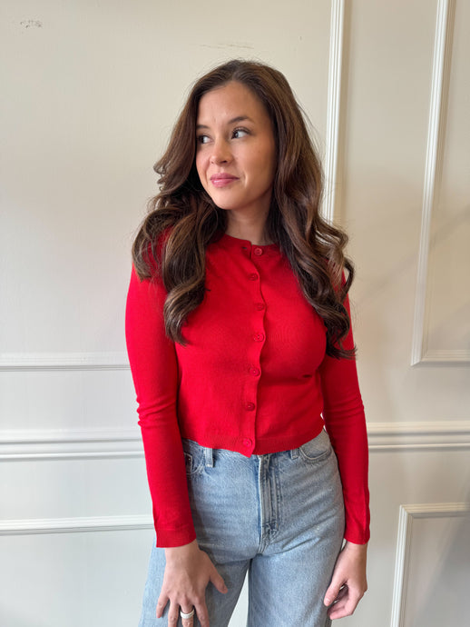 Sleigh Belle Crop Cardigan