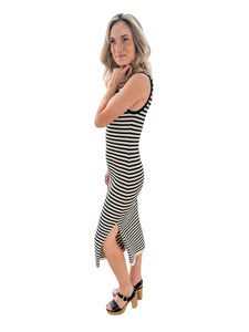 Keep it Classic Stripe Knit Midi Dress