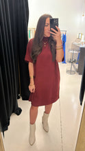 Cozy and Cute Burgundy Sweater Dress