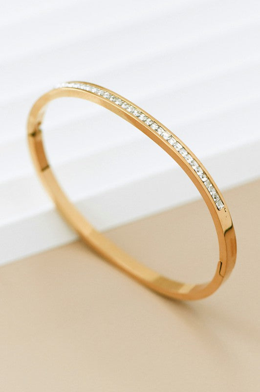 Baguette Diamond Bangle