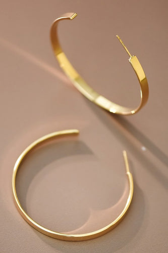 Gold Thick Hoops