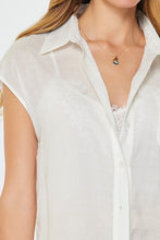 Current Air Coastal Layered Blouse-White