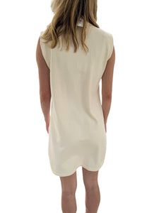 Isabel Ivory Sleeveless Sweater Dress