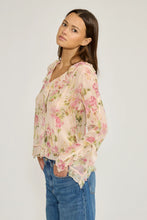 Liza Ruffle Floral Top by Lucy Paris