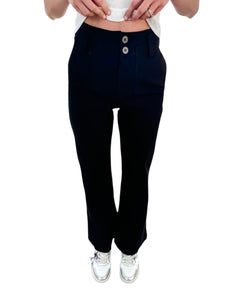 Business Casual Black Ponte Flare Pant