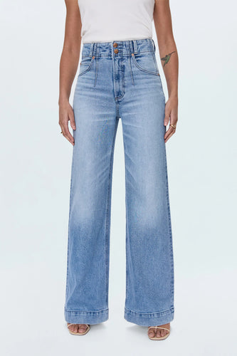 Lana Double Button High Rise Ultra Wide Leg by Pistola
