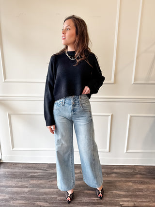 Caleb High Rise Stacked Waist in Era by Pistola