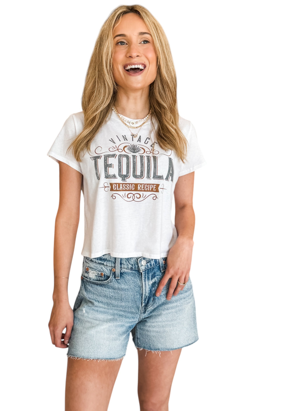 Vintage Tequila Crop Tee