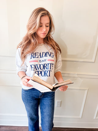 Reading Is My Favorite Sport Sweatshirt