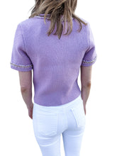 Lux Lover Lavender Chain Knit Top