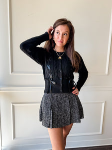 Saidee Black Sweater Cardigan by Steve Madden