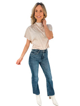 Jeannie Stone Mock Neck Blouse