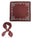 Paisley Print Bandana Scarf Burgundy