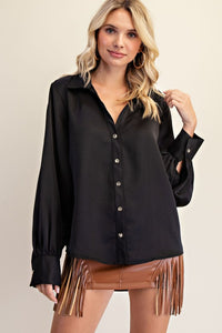 Chic Hour Satin Blouse