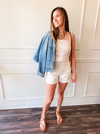 Ariel Lace Tank by Lucy Paris