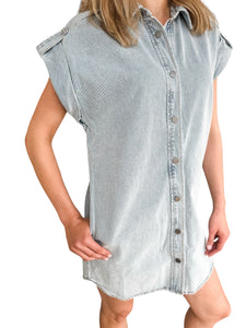 Ilana Denim Dress by Steve Madden