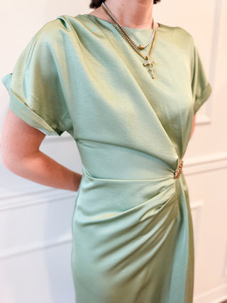 The Celeste Dress – Sage
