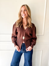 Lennox Chocolate Cardigan