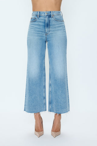 Lana Crop High Rise Ultra Wide Leg in Bistro by Pistola