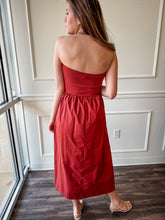 Rust Romance Tube + Poplin Maxi Dress