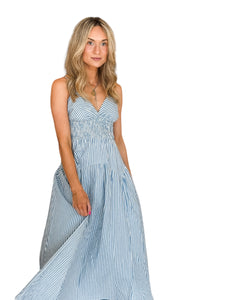 Riley Blue Striped Dress
