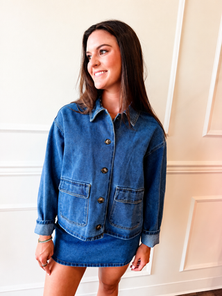 Hudson Denim Jacket and Skirt Set