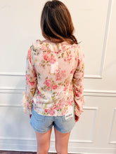 Liza Ruffle Floral Top by Lucy Paris