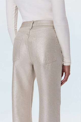 Tate High Rise Bowed Leg Champagne Luster by Pistola