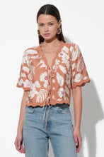 Karina Scalloped Tie Front Top by Adelyn Rae