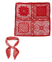 Paisley Block Print Scarf Red
