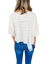 Side Step Mustard Stripe