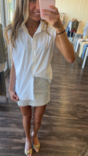 Harbor Blue and White Stripe Skort