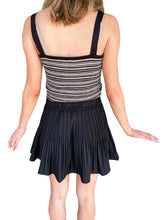 Lucia Black Pleat Skirt