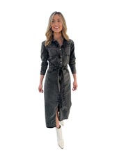 Whitney Washed Black Denim Dress