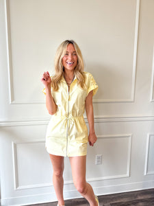 Meg Utility Dress in Lemonade by Pistola