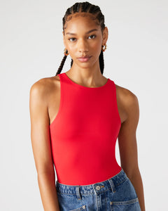 Nico Red Seamless Bodysuit by Steve Madden