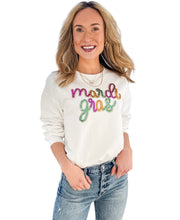 Parade Time Mardi Gras Sequin Sweatshirt