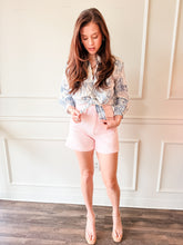 Coastal Toile Tie Blouse