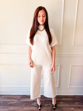 The Addison White Ribbed Mock Neck Top