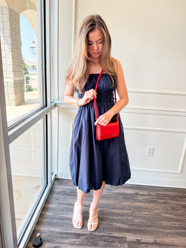 Ella Navy Bubble Dress