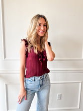 Nataly Ruffle Sweater by Steve Madden