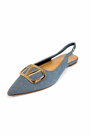 The City Chic Denim Slingback
